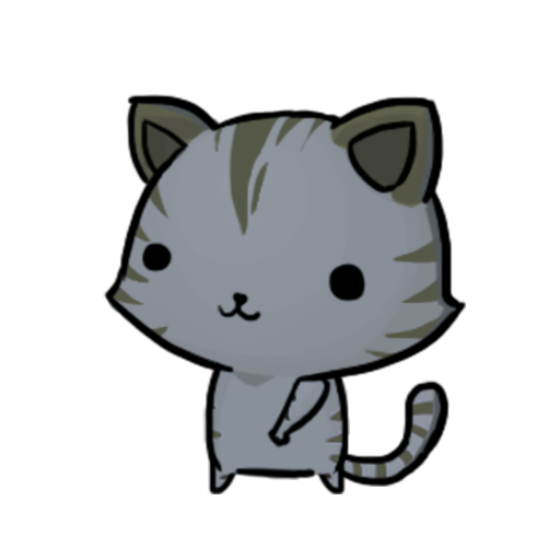 グレーのねこ